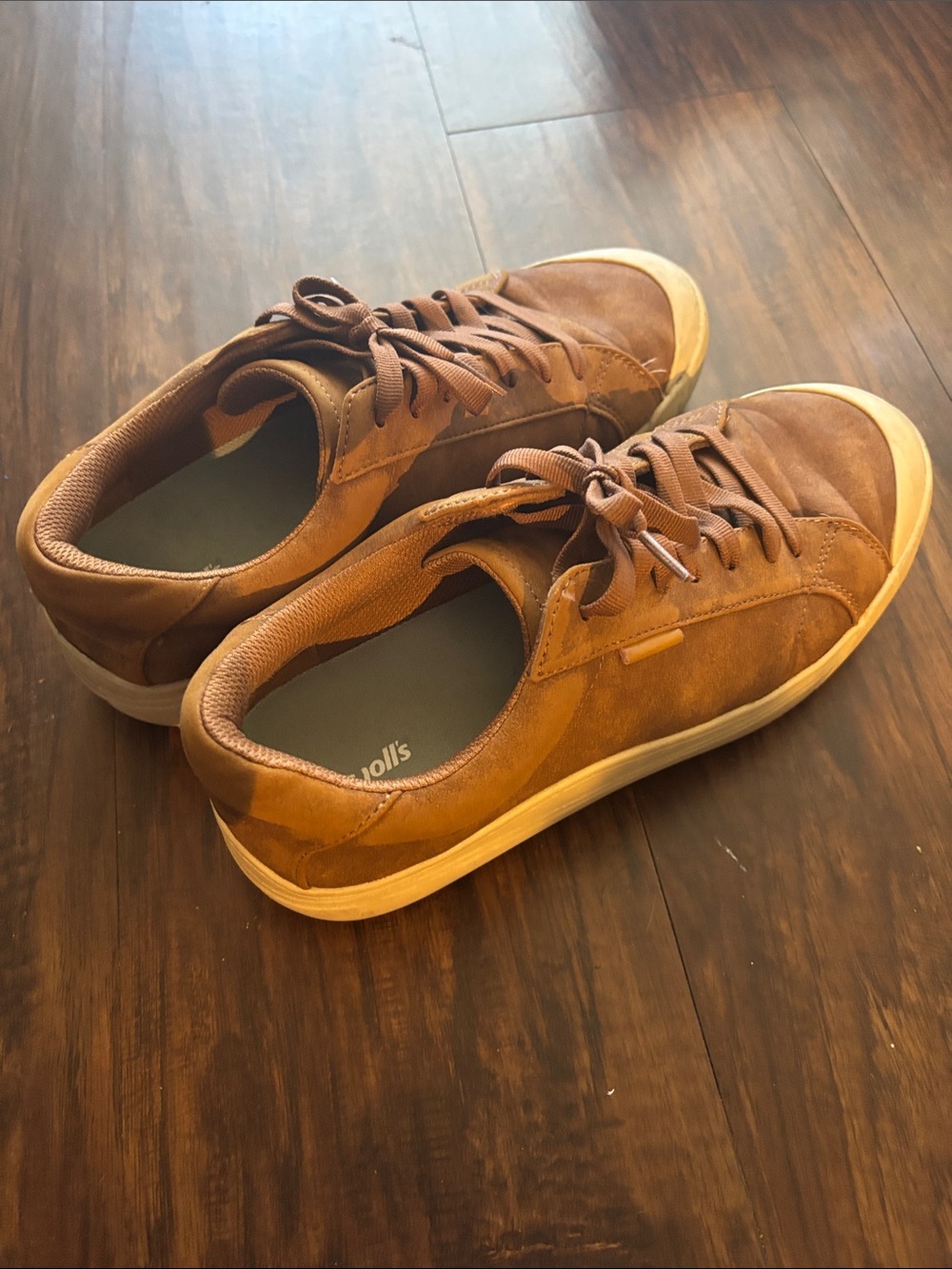 Dr. Scholl's Women's Brown Casual Lace-Up Sneakers